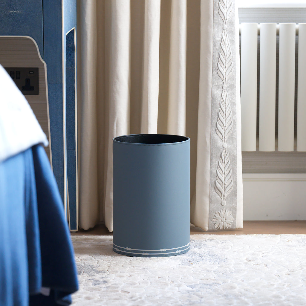 Round Paper Bin Arctic Blue