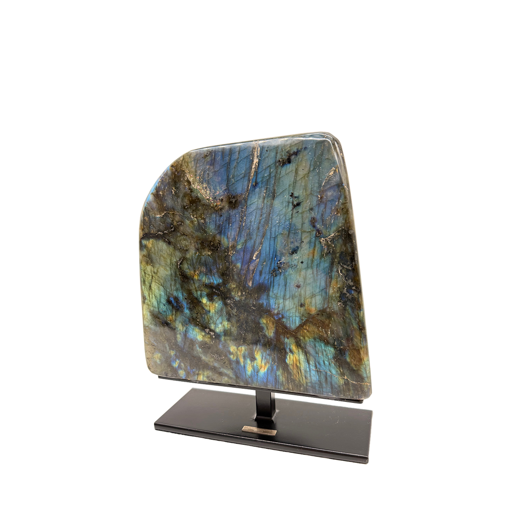Labradorite Mineral on Stand
