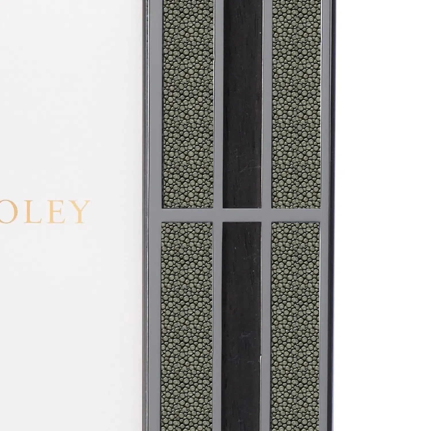 Deco Grey Macassar Shagreen Photo Frame