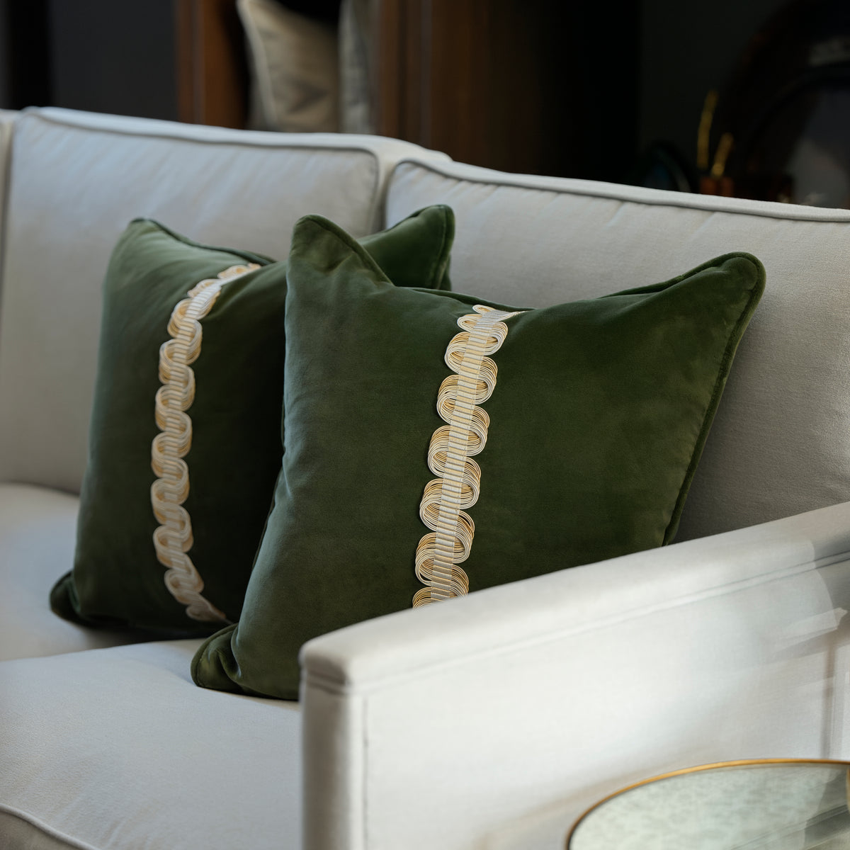 Malachite Cushion