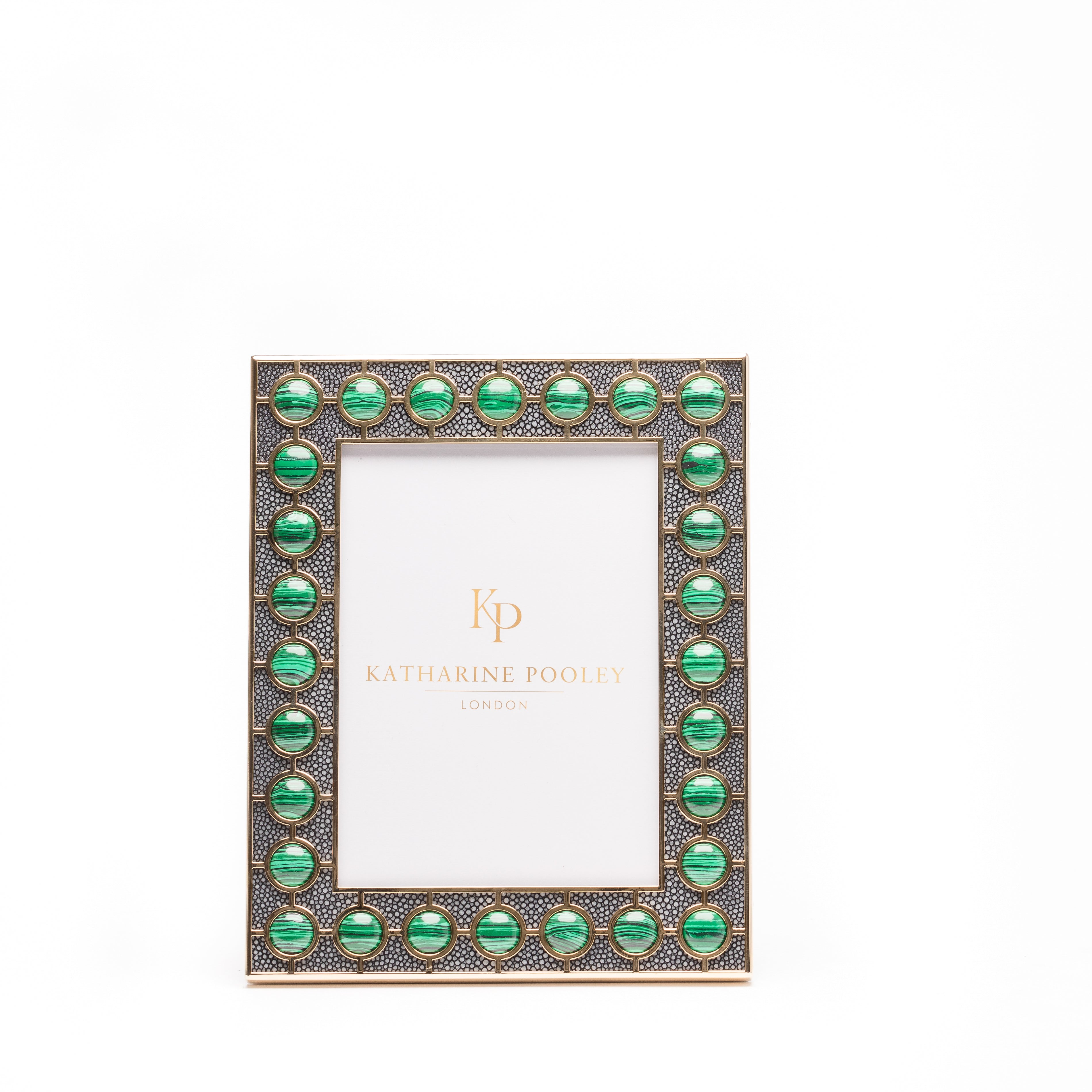 Malachite Stud Shagreen Photo Frame