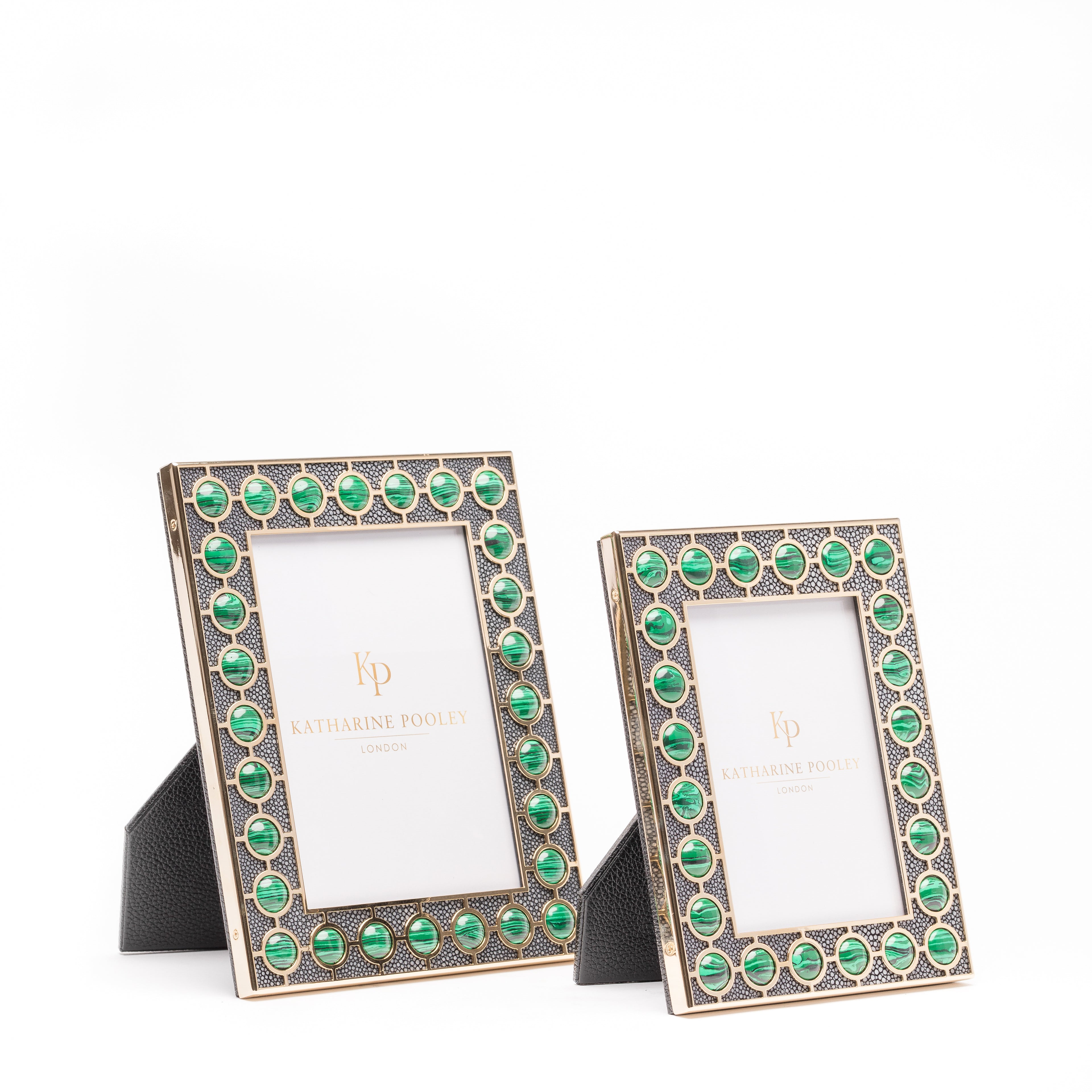 Malachite Stud Shagreen Photo Frame