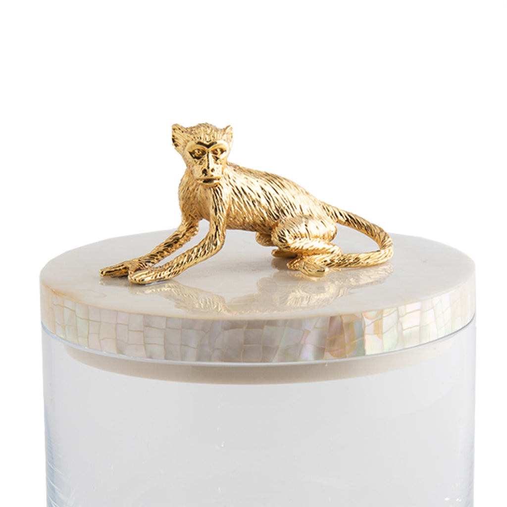 Monkey Storage Jar