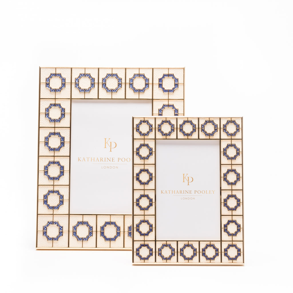 Octagon Shagreen Photo Frame