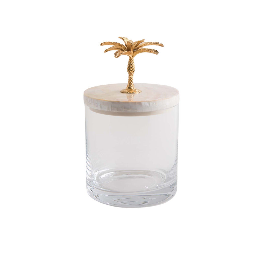 Palm Tree Storage Jar