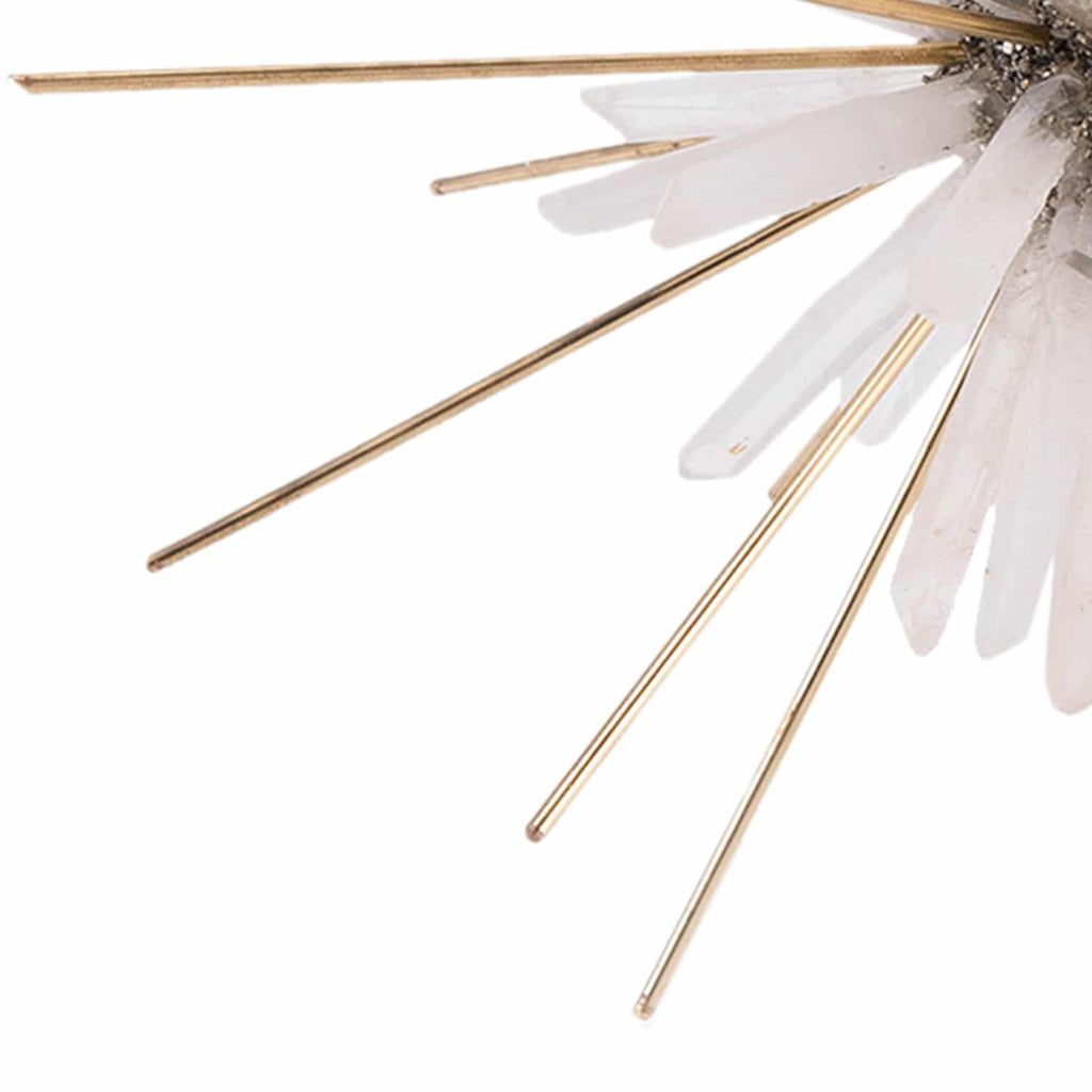 Quartz and Brass Starburst