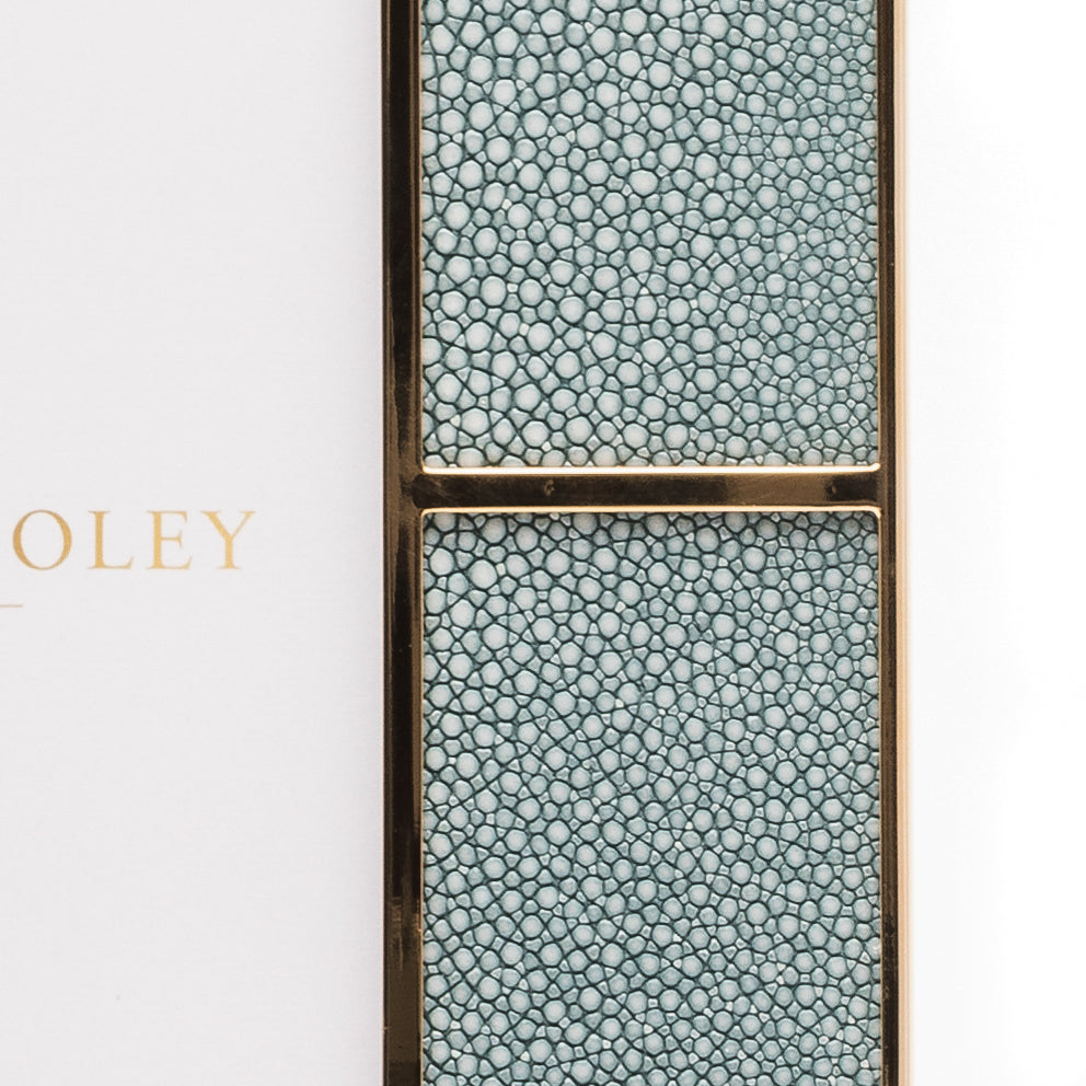 Ribbon Lapis Shagreen Photo Frame