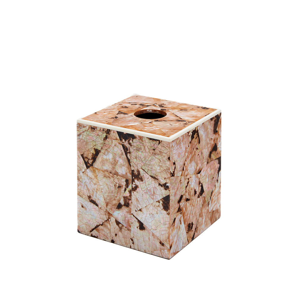 Brown Lip Shell Tissue Box Cover