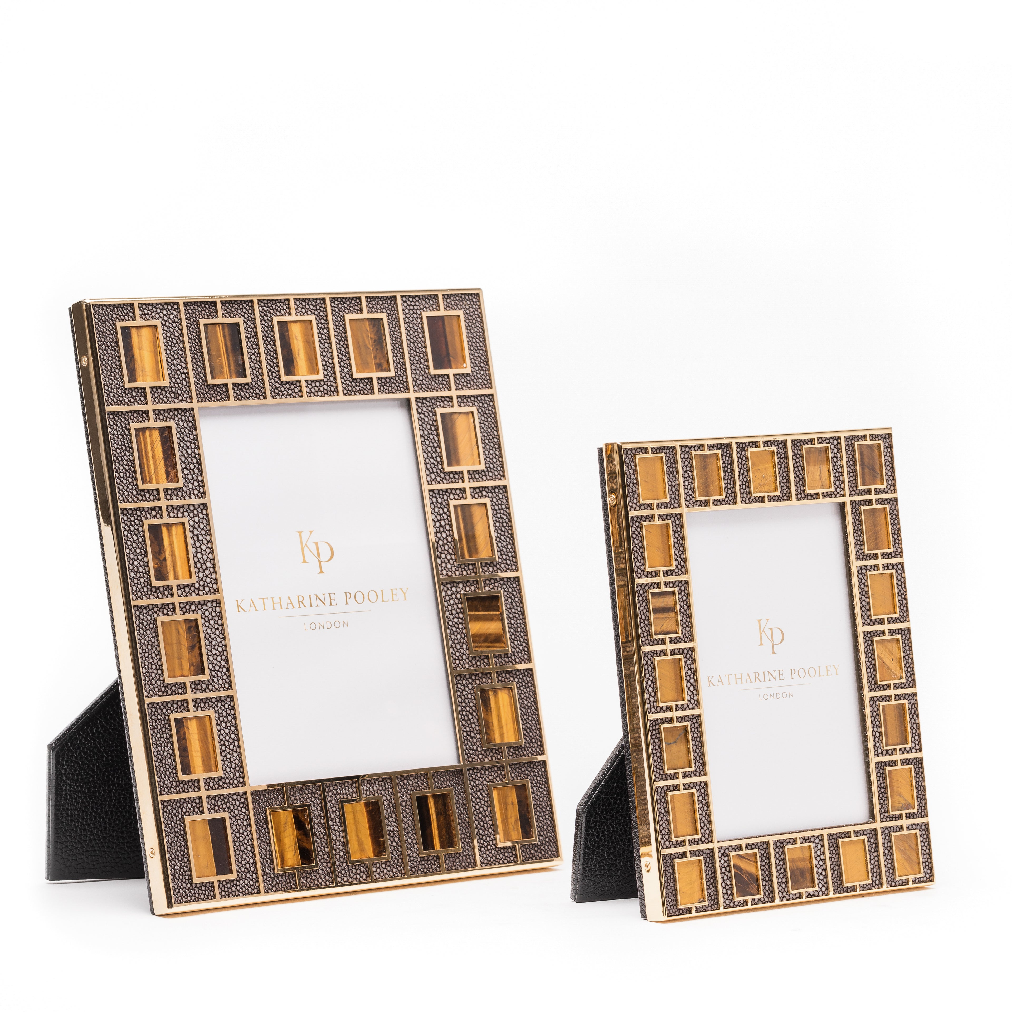 Tiger's Eye Shagreen Photo Frame