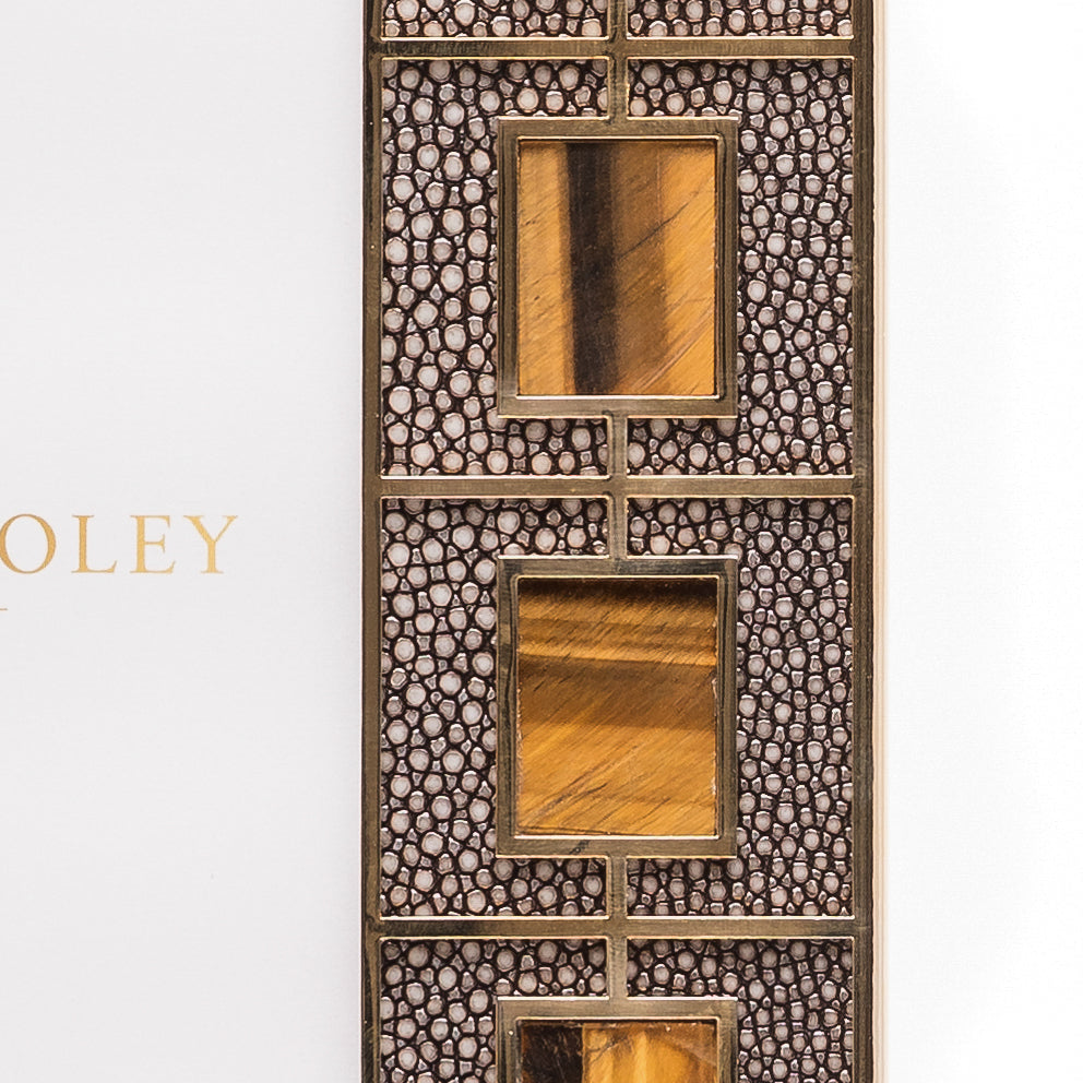 Tiger's Eye Shagreen Photo Frame