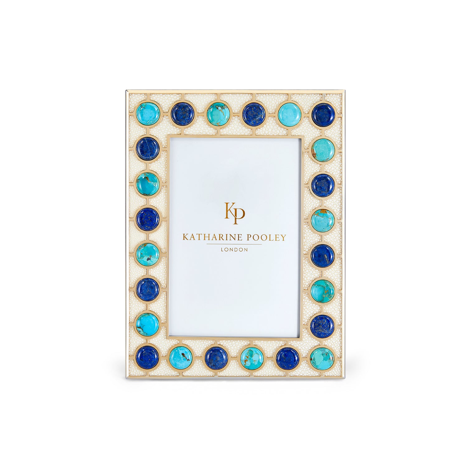 Turquoise & Lapis Shagreen Photo Frame