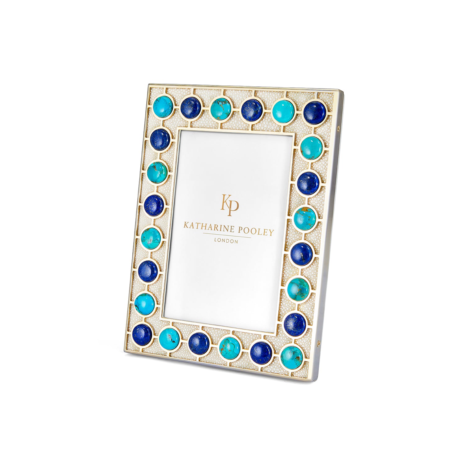 Turquoise & Lapis Shagreen Photo Frame