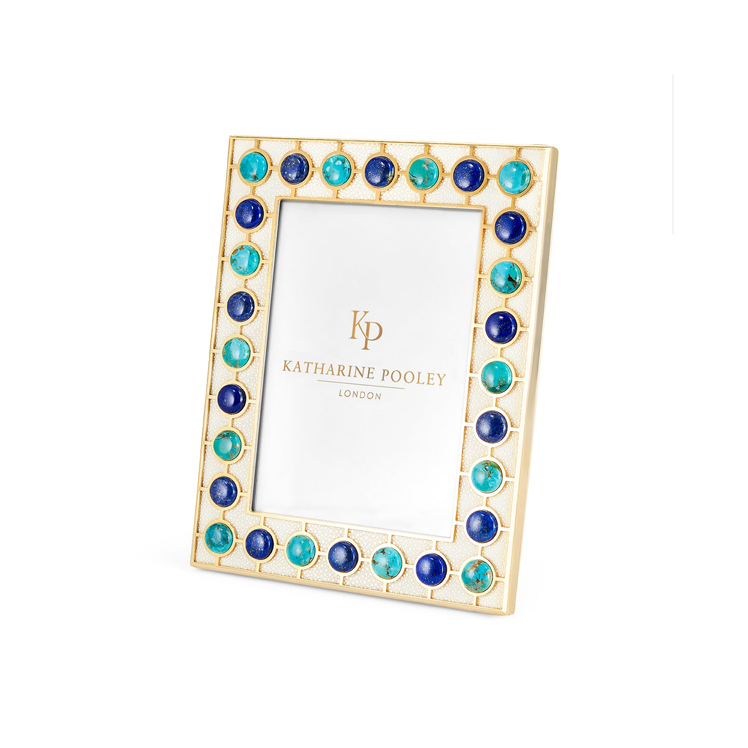 Turquoise & Lapis Shagreen Photo Frame